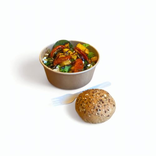 Herfstsalade met gegrilde pompoen